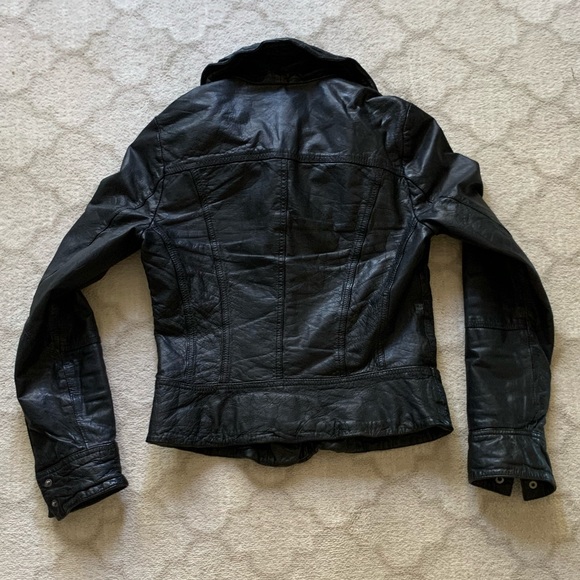 All Saints Belvedere Leather Jacket - Picture 7 of 11